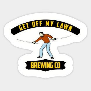 Get off my lawn Sticker